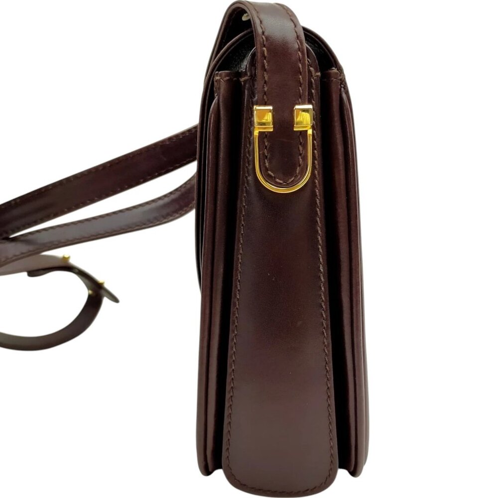 744166BV (L1) Bally Crossbody Bag Brown Leather - Picture 2 of 9